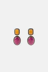 BOUCLES D'OREILLES À PIERRES BRILLANTES