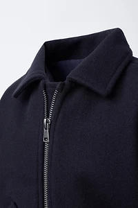 VESTE EN LAINE À POCHES