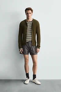 RIB KNIT CARDIGAN