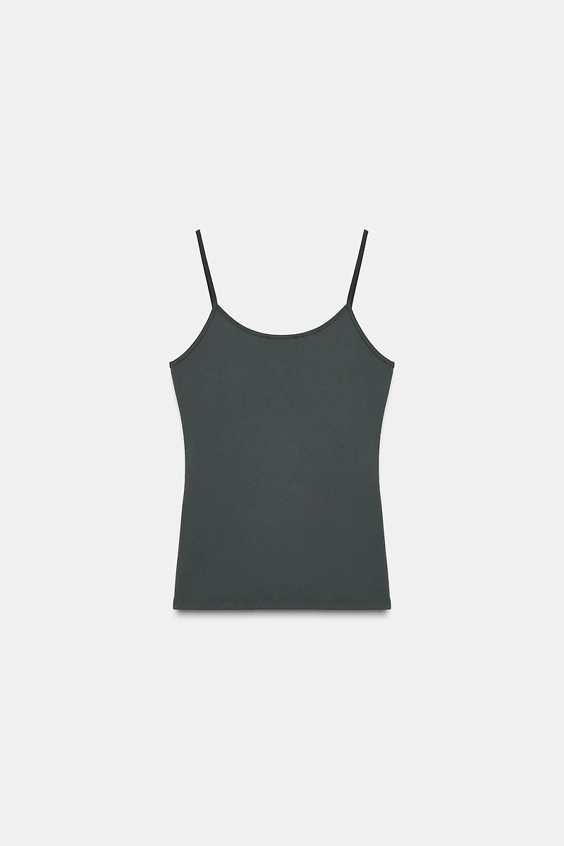 FINE STRAP POLYAMIDE T-SHIRT
