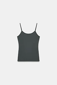 FINE STRAP POLYAMIDE T-SHIRT