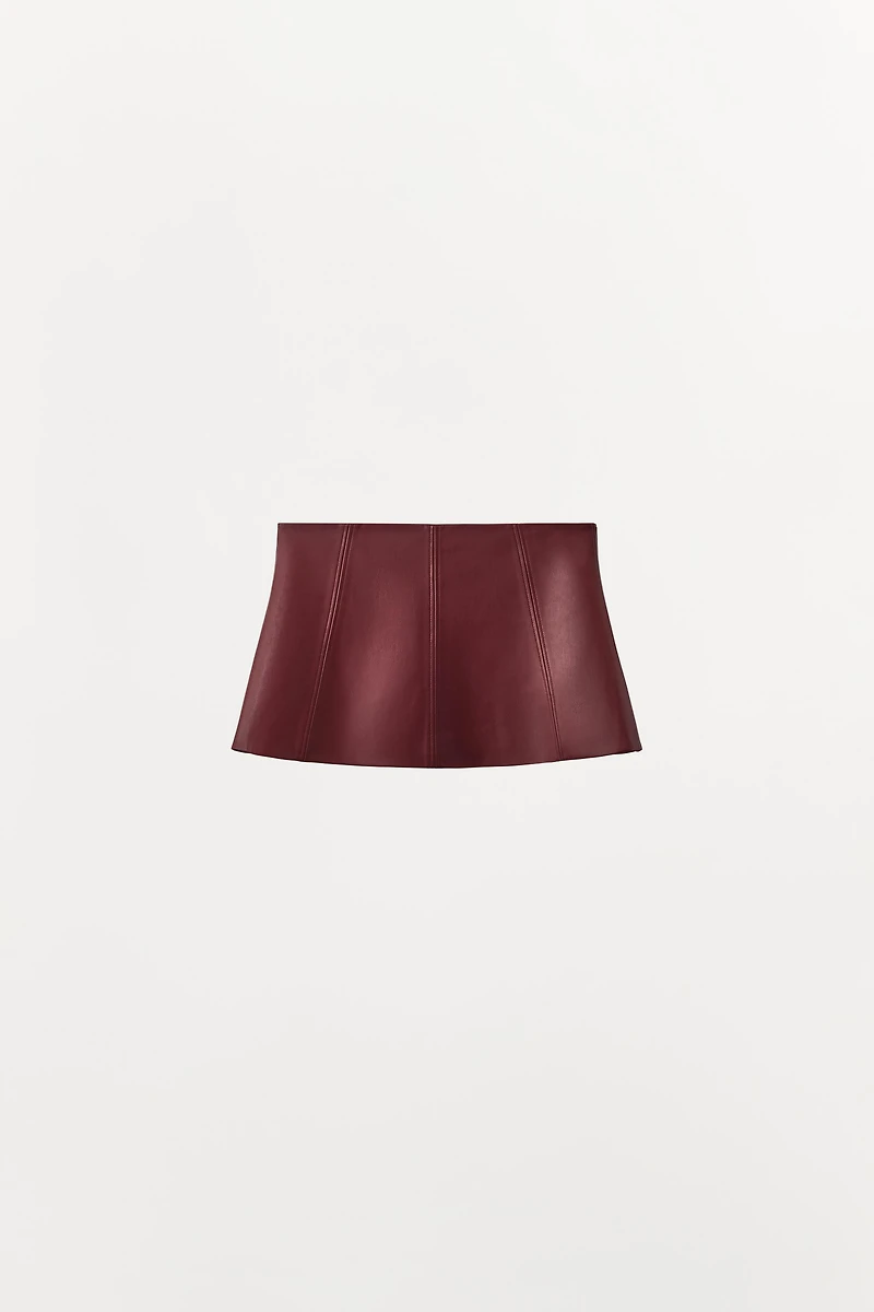 FAUX LEATHER CORSET BELT