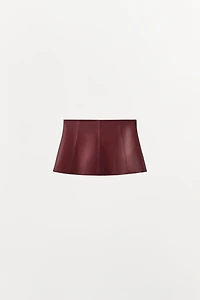 FAUX LEATHER CORSET BELT