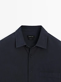 Regular fit needlecord shirt