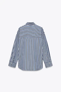 STRIPED SHIRT WITH METALLIC THREAD