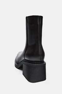 BOTTINES À TALONS BLOCS