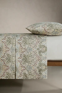 MORRIS & CO. SATEEN COTTON LEAVES DUVET COVER