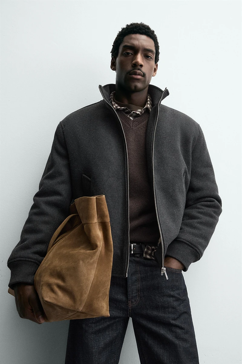 COMBINATION BOMBER JACKET