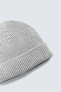 COTTON-CASHMERE KNIT HAT