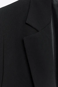 PRINTED CUFF BLAZER