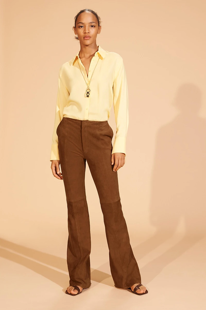 LIMITED EDITION SUEDE FLARE PANTS