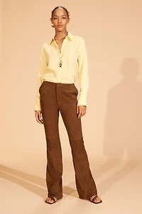 LIMITED EDITION SUEDE FLARE PANTS
