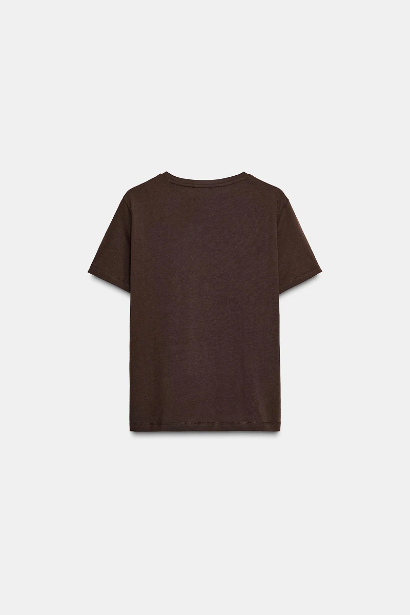 METALLIC SHORT SLEEVE T-SHIRT