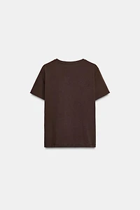 METALLIC SHORT SLEEVE T-SHIRT