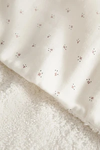 BABY BATH TOWEL CHIFFON FLORAL