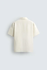 REGULAR FIT HEMP COTTON BLEND POLO