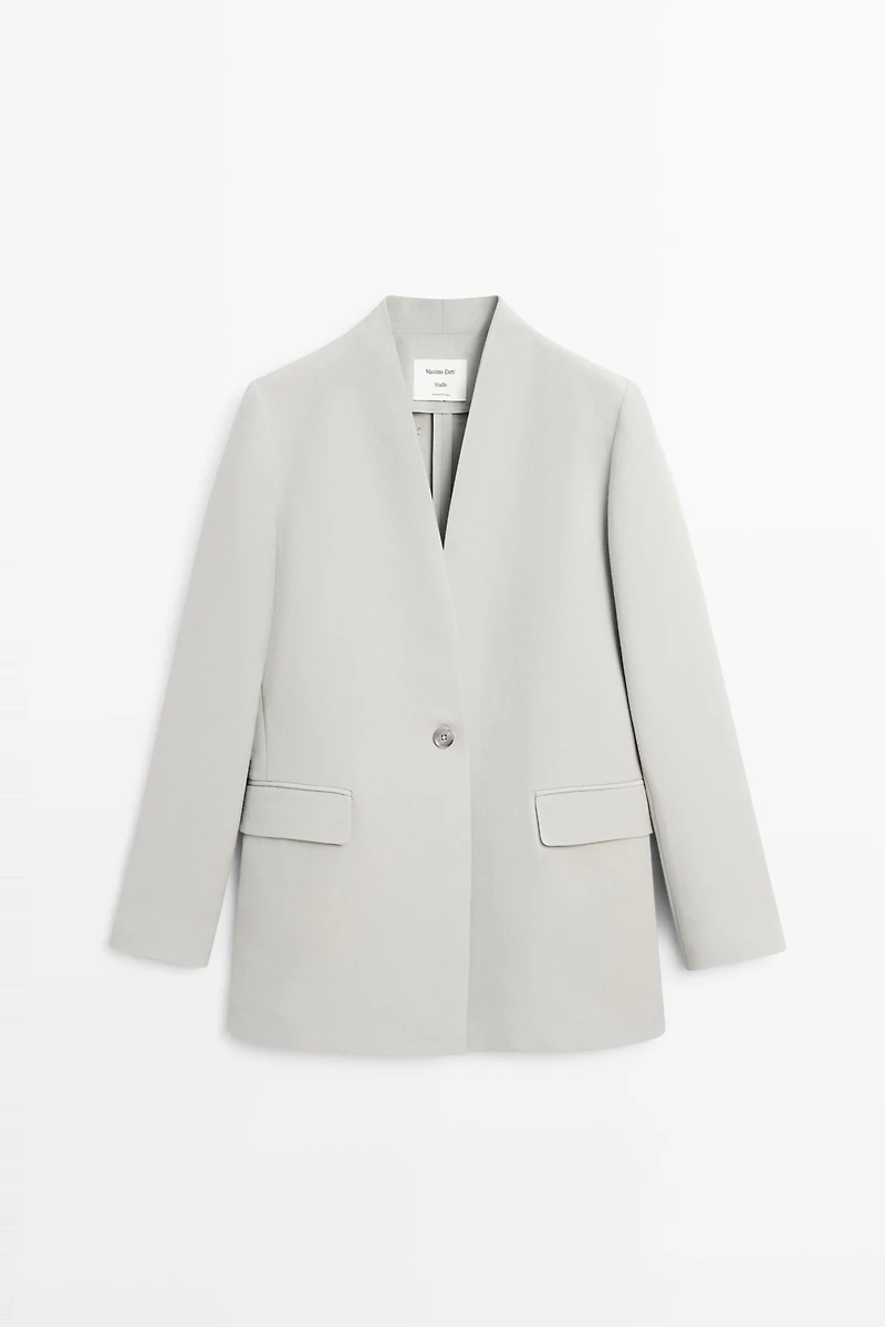 Suit blazer with button detail - STUDIO