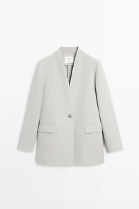 Suit blazer with button detail - STUDIO