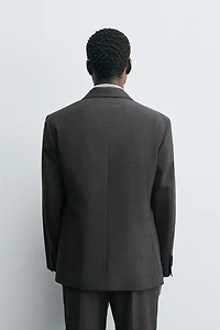 PLAID SUIT BLAZER
