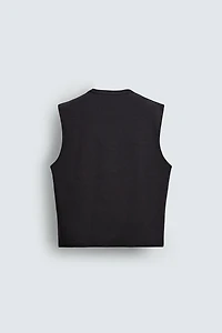 RELAXED FIT RIBBED TANK TOP