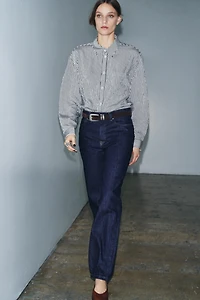 ZW COLLECTION HI-RISE STRAIGHT LEG JEANS