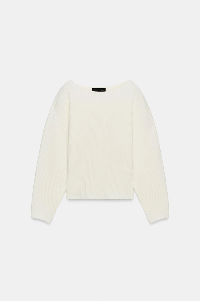 RIB KNIT FULL SLEEVE JUMPER