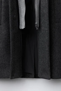 LONG COAT WITH REMOVABLE HOODIE
