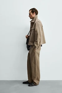 EMBROIDERED BOXY FIT OVERSHIRT