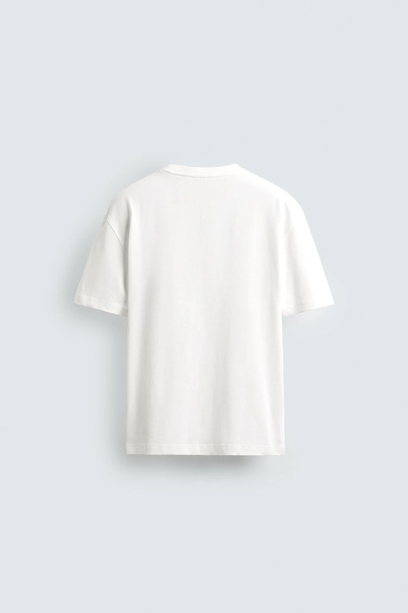 CONTRAST PRINT T-SHIRT