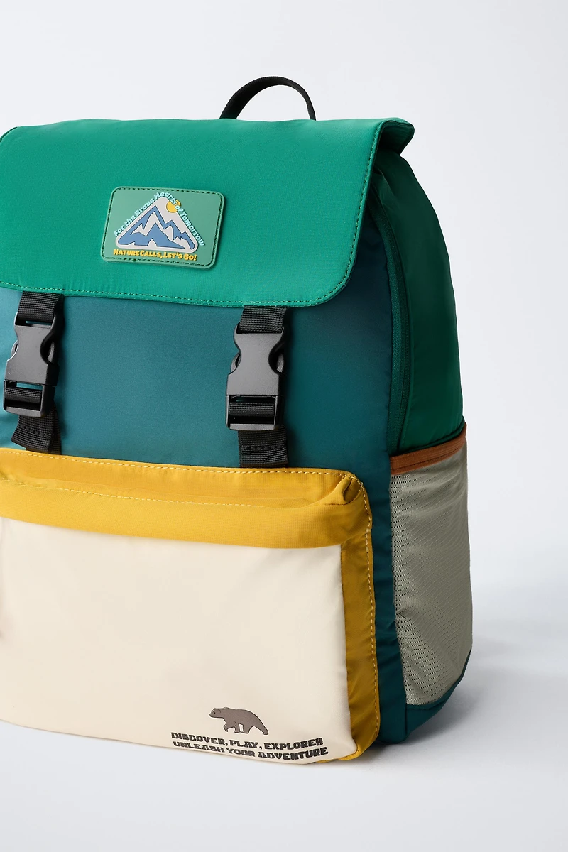 MULTICOLOR SCHOOL BACKPACK
