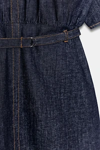 ROBE COURTE EN DENIM Z1975 AVEC CEINTURE