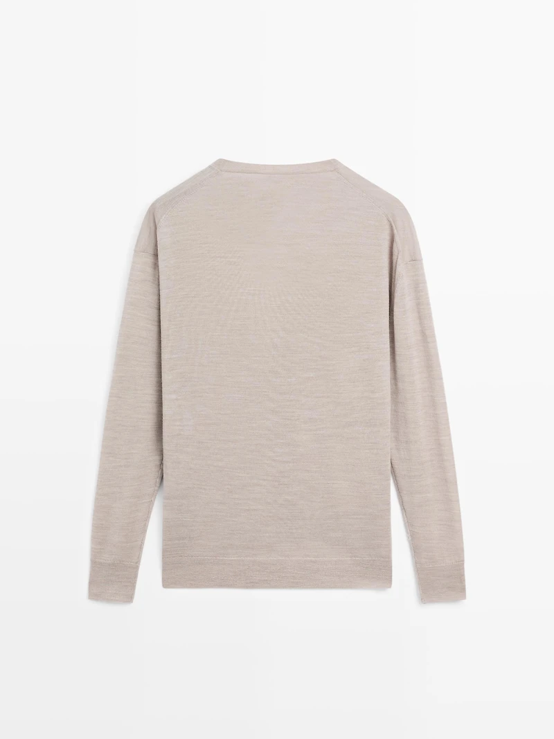 100% wool oversize knit sweater