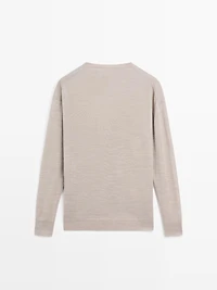 100% wool oversize knit sweater
