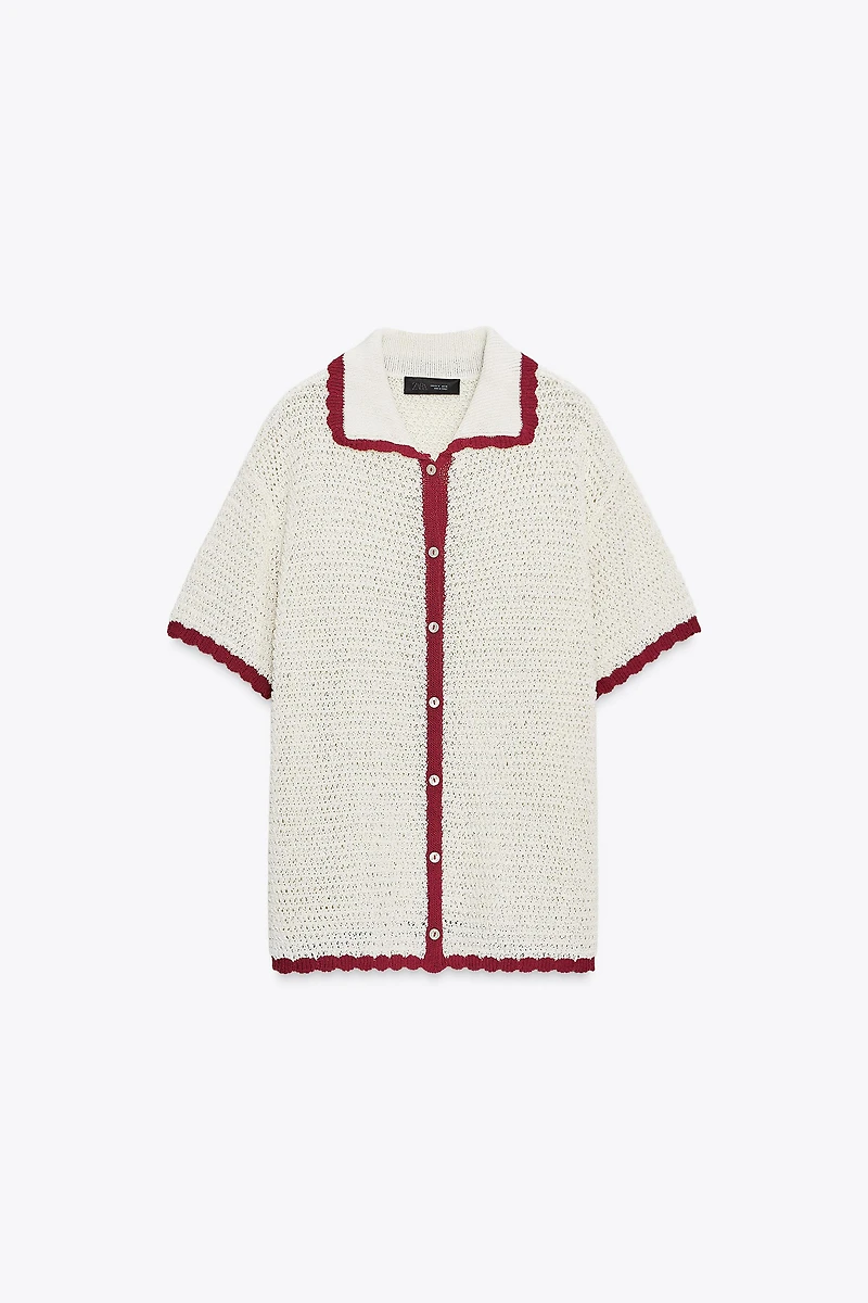 KNITTED POLO JACKET