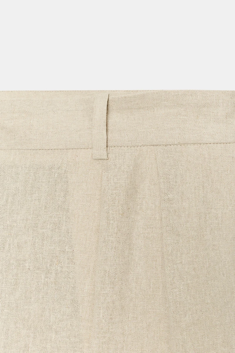 WIDE LEG LINEN PANTS