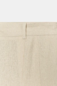 WIDE LEG LINEN PANTS