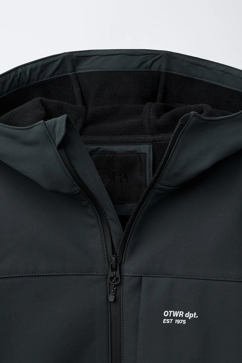HOODED TECHNICAL JACKET