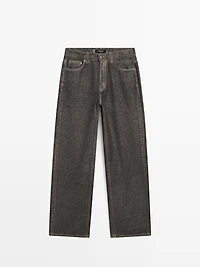 Jean straight taille haute