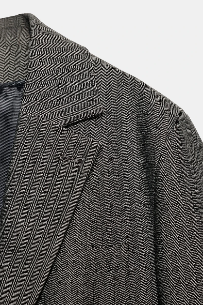 OVERSIZED MULTI-POSITION BUTTON BLAZER