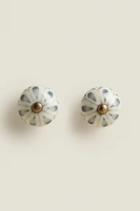 LOT DE POIGNÉES EN CÉRAMIQUE FLEUR (LOT 2)