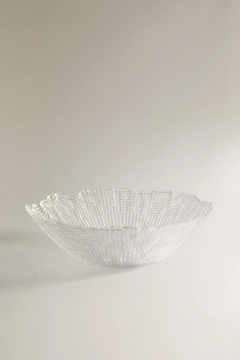 SALADIER VERRE RELIEF