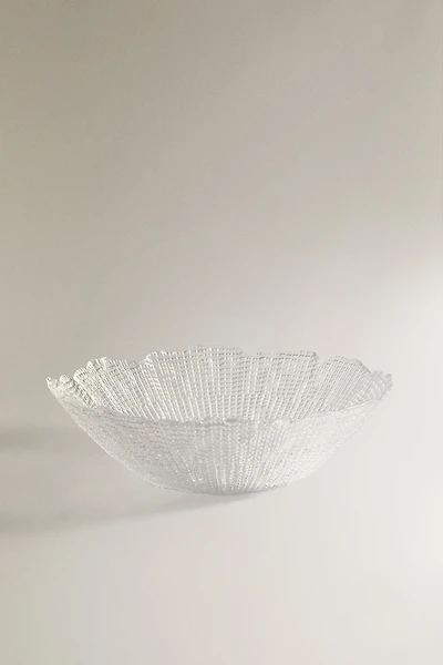 SALADIER VERRE RELIEF