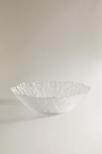 SALADIER VERRE RELIEF