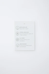 WATER-REPELLENT FEATHER DOWN PUFFER COAT WITH REMOVABLE FAUX FUR HOODIE