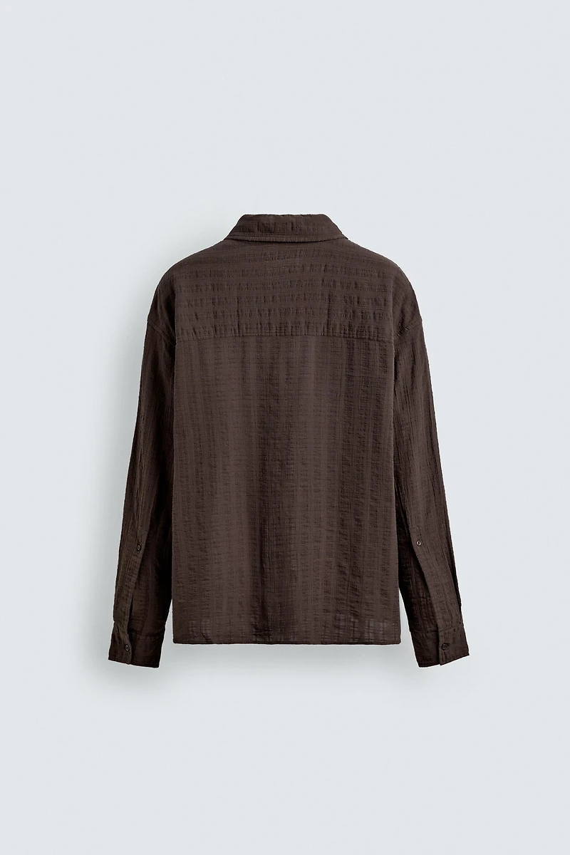 CHEMISE STRUCTURÉE À CARREAUX