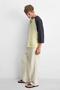 JACQUARD RELAXED FIT PANTS