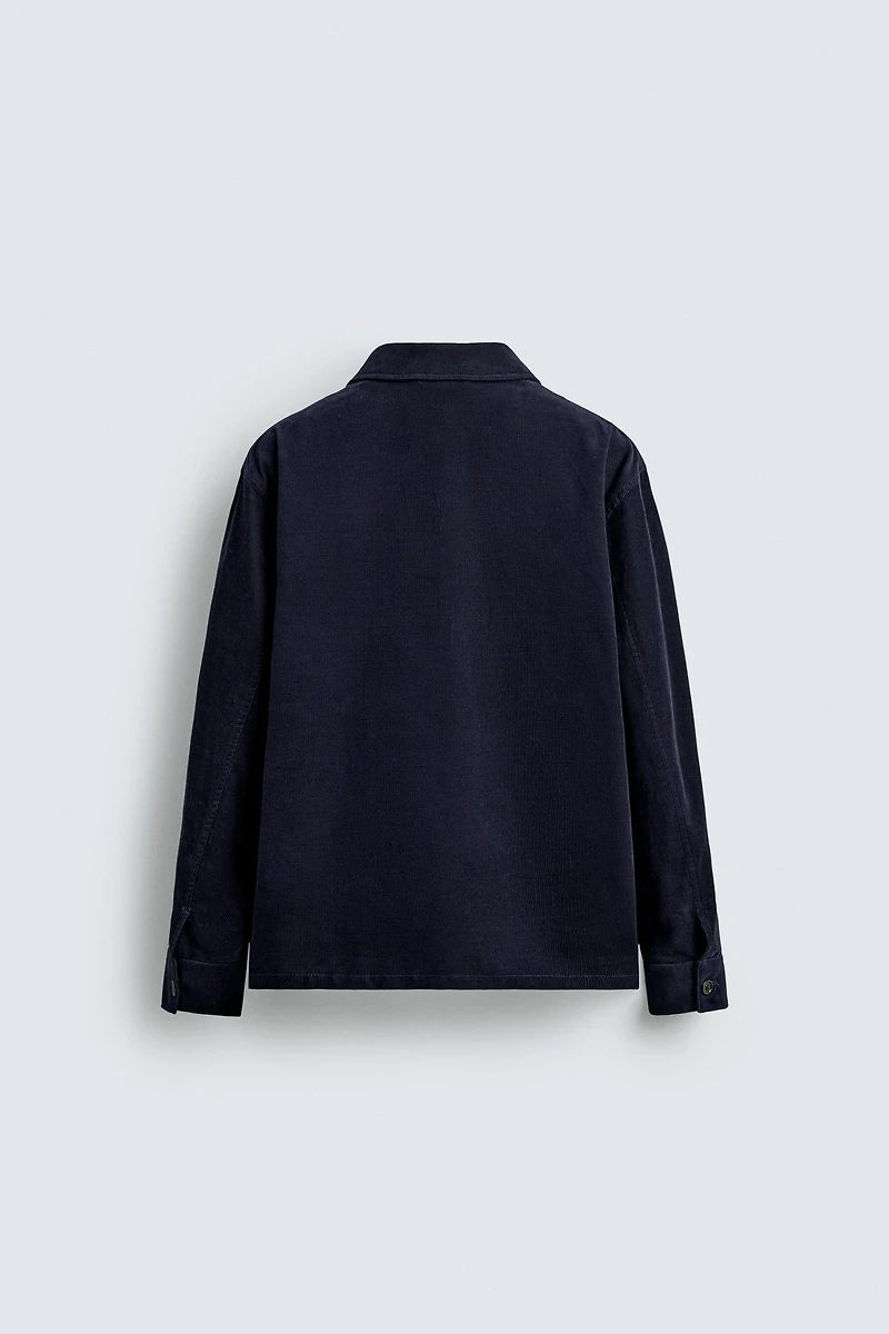CORDUROY POCKET OVERSHIRT