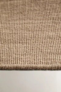 INTERWOVEN WOOL AND COTTON RUG