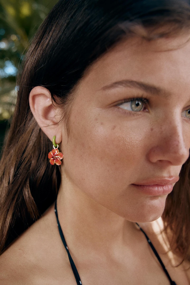 LOT DE BOUCLES D'OREILLES SOLEIL ET HOMARD