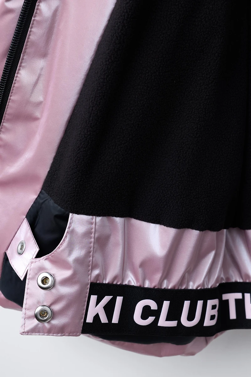 METALLIC WATER-RESISTANT AND WINDPROOF DOWN JACKET RECCO® SYSTEM SKI COLLECTION